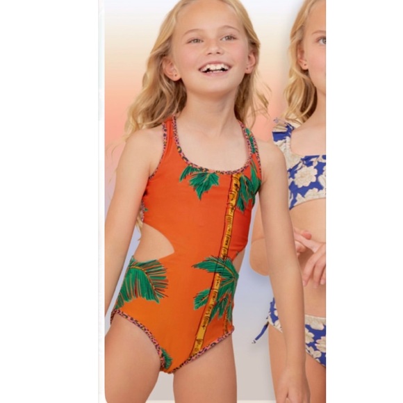 Maaji Girls Cali Sunset Sunup Reversible One Piece Swimsuit.